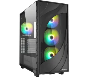 Sharkoon Rebel C80G RGB černá / ATX / 2x USB 3.2 / 1x USB-C / 4x 120mm / bez zdroje / průhledná bočnice