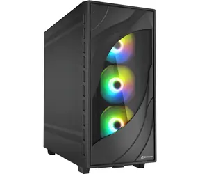 Sharkoon Rebel C80M RGB černá / ATX / 2x USB 3.2 / 1x USB-C / 4x 120mm / bez zdroje 