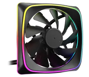 Sharkoon SHARK Lights RGB PWM černá / větráček / 120mm / RGB / 24.8 dBA / 1700 RPM / 89 m3h