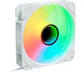 Sharkoon SHARK Mirror RGB PWM bílá / větráček / 120mm / RGB / 26.8 dBA / 1500 RPM / 99.52 m3h