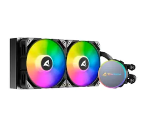 Sharkoon S70 RGB AIO 240mm / 2x 120mm / 2000 RPM / 77 CFM / 35dB / 4-pin / Intel & AMD