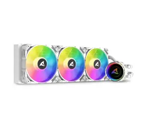 Sharkoon S90 RGB AIO 360mm bílá / 3x 120mm / 2000 RPM / 71.1 CFM / 35dB / 4-pin / Intel & AMD