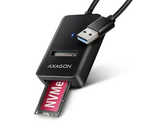 AXAGON ADM2-AM USB-A 10Gbps - M.2 NVMe & SATA SSD adaptér, kabel USB-A 10cm