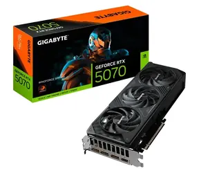 GIGABYTE RTX 5070 WINDFORCE SFF OC 12GB / 2325 - 2542 MHz / 12GB GDDR6 / 192-bit /  HDMI + 3x DP / 600W / (16)