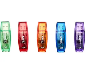 EMTEC C410 USB 2.0 32GB / 80x flash disk / čtení: 15MBs / zápis: 5MBs