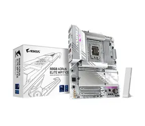 GIGABYTE B860 AORUS ELITE WIFI7 ICE / B860 / LGA1851 / 4x DDR5 / PCIEx16 / 2.5 GLAN / ATX