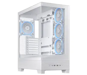 ASUS A31 PLUS TG ARGB bílá  ATX / 2x USB 3.1 / USB-C 3.2 / bez zdroje / průhledná bočnice 
