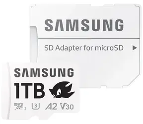 SAMSUNG PRO Plus Sonic the Hedgehog microSDXC 1TB + SD adaptér / UHS-1 / Class 10 / U3 / Čtení: 180MBps / Zápis: 130MBps