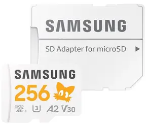 SAMSUNG PRO Plus Sonic the Hedgehog microSDXC 256GB + SD adaptér / UHS-1 / Class 10 / U3 / Čtení:180MBps / Zápis:130MBps