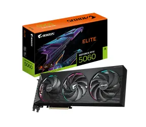 GIGABYTE GeForce RTX 5060 AORUS ELITE 8GB / 2722MHz / 8GB GDDR7 / 128-bit / 1x HDMI + 3x DP / 500W (8)