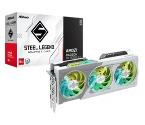 ASRock Radeon RX 9060 XT Steel Legend OC 16GB / 3320MHz / 16GB GDDR6 / 1x HDMI + 2x DP / 550W (8)