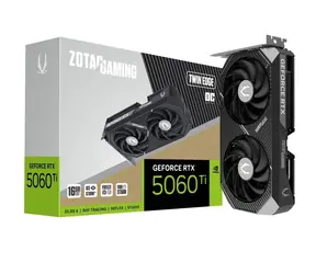 ZOTAC GeForce RTX 5060 Ti Twin Edge OC 16GB / 2407 - 2602Mhz / 16GB GDDR7 / 128bit / 1x HDMI + 3x DP / 650W (8)