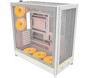 Montech HS01 bílá / ATX / 2x USBA / 1x USB-C / bez zdroje / průhledná bočnice