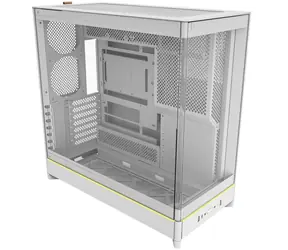 Montech HS02 bílá / ATX / 2x USBA / 1x USB-C / bez zdroje / průhledná bočnice