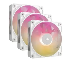 Corsair iCUE LINK RX120 RGB Max 3ks bílá / 120 mm / 29.5 dB @ 2400 RPM / 71.3 CFM / PWM