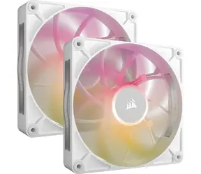Corsair iCUE LINK RX140 RGB Max 2ks bílá/ 140 mm / 36 dB @ 1600 RPM / 103 CFM / PWM
