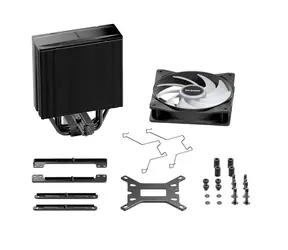 be quiet! Pure Rock 3 LX RGB černá / 1x 120mm PWM / Rifle Bearing / 31.2dB @ 2000RPM / Intel + AMD