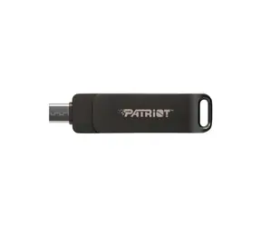 Patriot RAGE R550 256GB černá / Flash Disk / USB 3.2 / USB-A / USB-C / Přenosová rychlost až 100 MBs