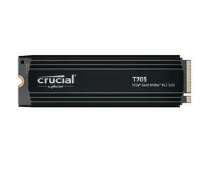 Crucial T705 1TB / M.2 SSD 2280 / PCIe 5.0 / R:13600MBs / W:10200MBs / Heatsink / 5y