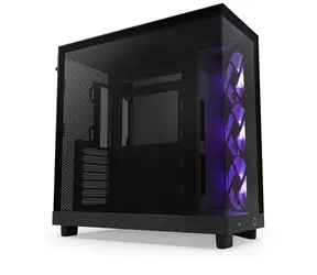 NZXT H6 Flow RGB černá / ATX / 2x USB-A 3.2 / 1x USB-C 3.2 / 3x120mm / bez zdroje / průhledná bočnice 