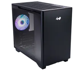 InWin A3 černá / mITX / 2x USB-A 3.2 / 1x USB-C 3.2 / 1x 120mm / bez zdroje / průhledná bočnice 