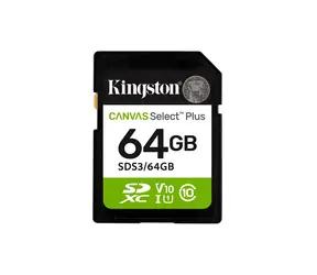 Kingston Canvas Select Plus SDXC 64GB / UHS-I V90 / U3 / Class 10