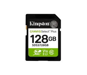 Kingston Canvas Select Plus SDXC 128GB / UHS-I V90 / U3 / Class 10