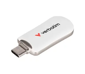 Verbatim Plectra 128GB bílá / Flash Disk / USB-C 3.0 / až 100 MBs