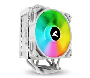 Sharkoon A40 RGB bílá / 1x 120mm / 220W TDP / 1800 RPM @ 30 dB / RGB / AMD + Intel