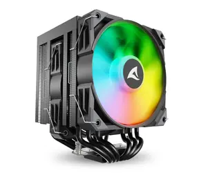 Sharkoon A60 RGB černá / 2x 120mm / 260W TDP / 1800 RPM @30 dB / RGB / AMD + Intel