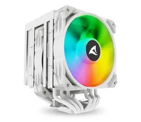 Sharkoon A60 RGB bílá / 2x 120mm / 260W TDP / 1800 RPM @30 dB / RGB / AMD + Intel