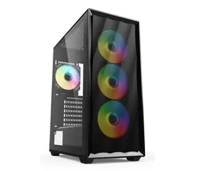Sharkoon VK4 ARGB černá / ATX / 2x USB-A 3.0 / 4x 120mm RGB / bez zdroje / průhledná bočnice 