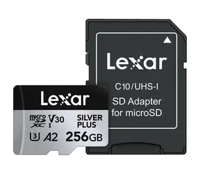 Lexar Professional SILVER PLUS microSDXC 256GB / čtení: 205MBps / zápis: 150MBps / UHS-I / V30