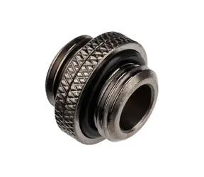 Alphacool ES Dvojitá vsuvka černá / Steckbar / G1/4 AG & G1/4 AG 