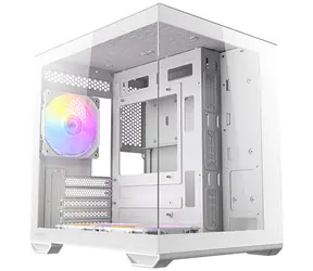 Antec CX60M ARGB bílá / mATX / 2x USB-A 3.0 / 1x USB-C 3.2 Gen2 / 3x 120mm ARGB / bez zdroje / průhledná bočnice