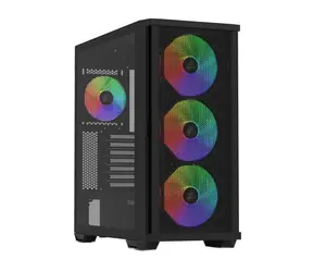 ZALMAN Z10 PLUS černá / ATX / 2xUSB 3.0 + 1xUSB-C / 3x140mm + 120 mm ARGB / bez zdroje / průhledná bočnice