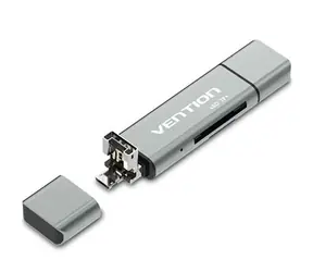 Vention CCJH0 USB2.0 Multifunkční čtečka karet šedá