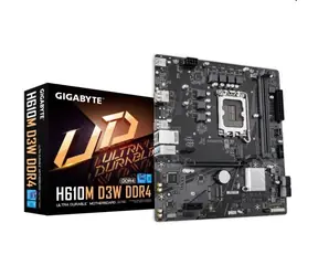 Gigabyte H610M D3W / H610M / LGA 1700 / 2x DDR4 / PCIEx16 / 4x SATA / 1x GLAN / mATX
