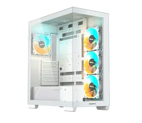 GIGABYTE C500 bílá / ATX / 2xUSB 3.0 + 1xUSB-C / 4x 120mm / bez zdroje / průhledná bočnice