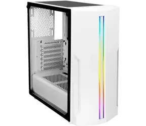 Xilence Xilent White Blade RGB (XG221) bílá / ATX / 2x USB-A 3.0 / bez zdroje / průhledná bočnice