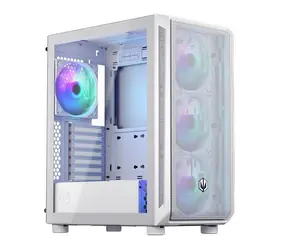 Endorfy Arx 500 ARGB bílá / Mid tower / ATX / 4x 140mm / 2x USB-A + USB-C / mesh / průhledná bočnice / bez zdroje 