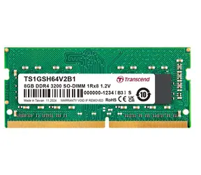 Transcend 8GB (1x8GB) 3200MHz / DDR4 / SO-DIMM / CL22 / 1.2V / 1Rx8 