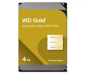 WD Gold 4TB / HDD / 3.5" / SATA III / 7 200 rpm / 256 MB cache / Interní / 5y