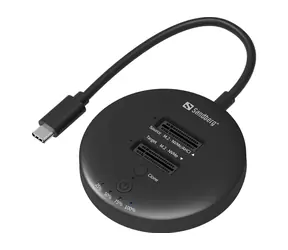 Sandberg USB3.2 Cloner Dock for NVMe M.2 SSD / čtení + zápis + klonování NVMe SSD