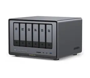 Ugreen NASync DXP6800 Pro / RAM 64 GB / HDMI / 2× USB 2.0 / 2× USB 3.0 / 6 pozic pro disky 