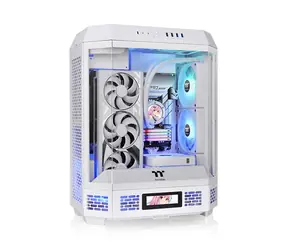 Thermaltake The Tower 600 bílá / ATX / 4x USB-A 3.2 / 1x USB-C 3.2 / 2x140mm / bez zdroje / průhledná bočnice 