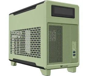 Thermaltake TR100 světle zelená / mini ITX / 2x USB-A / 1x USB-C / bez zdroje 