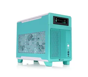 Thermaltake TR100 tyrkysovo-červená / mini ITX / 2x USB-A / 1x USB-C / bez zdroje 