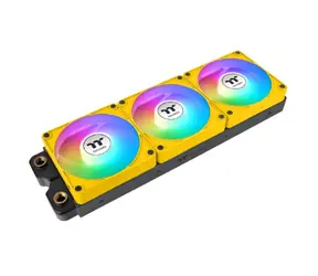 Thermaltake CT120 EX ARGB Sync PC Cooling Fan žlutá / Hydraulic Bearing / 120mm / 28.5dB @ 2000rpm / 4 pin / 3ks 