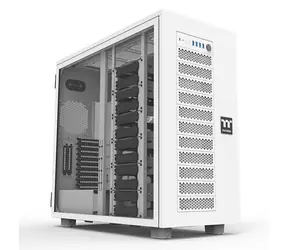 Thermaltake AX700 TG bílá / XL-ATX / 4x USB-A 3.2 / 1x USB-C / Bez zdroje / průhledná bočnice